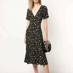 REFORMATION Locklin dress $198 Size 4 Floral